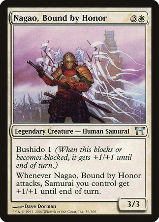 Nagao, Bound by Honor [Champions of Kamigawa] | Cards and Coasters CA