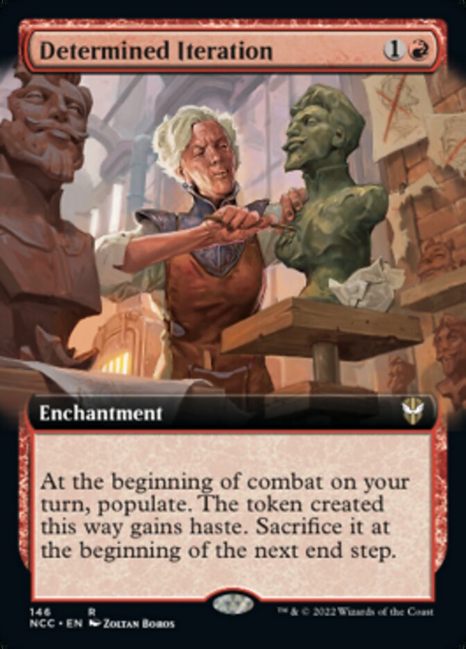 Determined Iteration (Extended Art) [Streets of New Capenna Commander] | Cards and Coasters CA