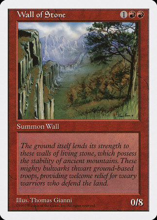 Wall of Stone [Fifth Edition] | Cards and Coasters CA