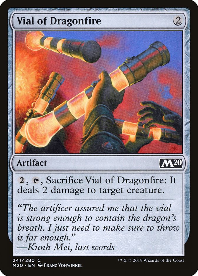 Vial of Dragonfire [Core Set 2020] | Cards and Coasters CA