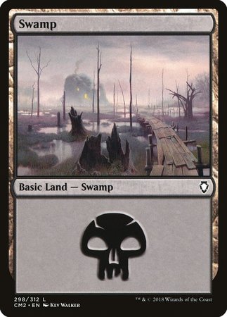 Swamp (298) [Commander Anthology Volume II] | Cards and Coasters CA