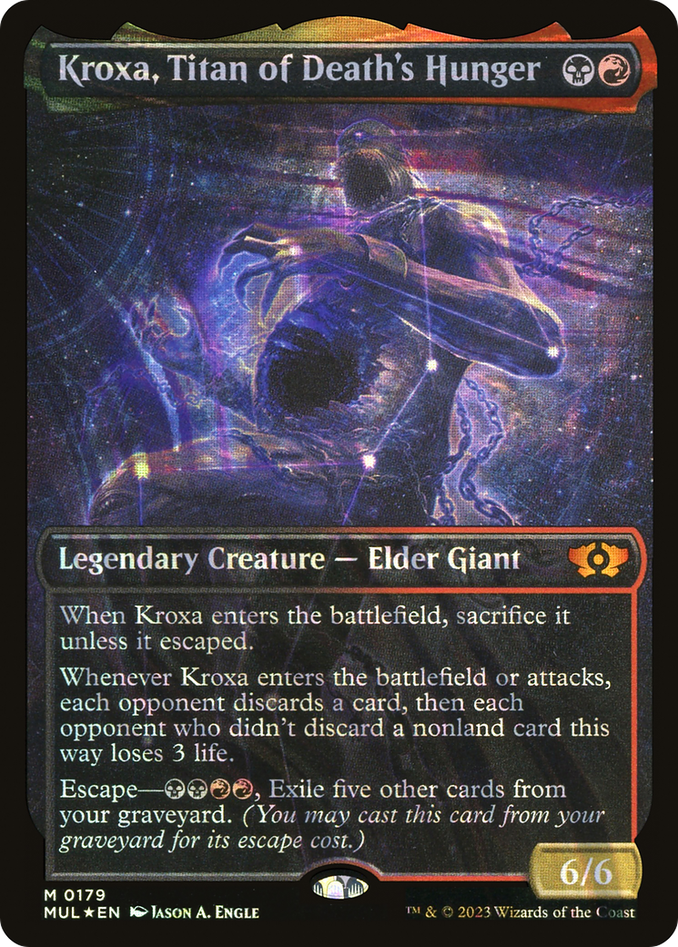 Kroxa, Titan of Death's Hunger (Halo Foil) [Multiverse Legends] | Cards and Coasters CA