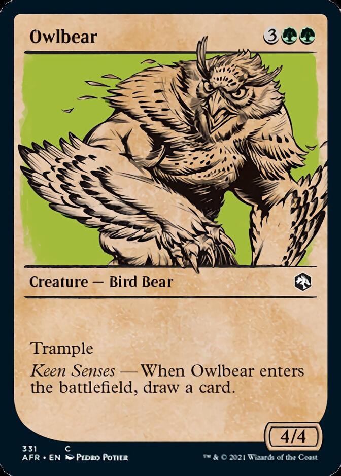 Owlbear (Showcase) [Dungeons & Dragons: Adventures in the Forgotten Realms] | Cards and Coasters CA