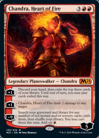 Chandra, Heart of Fire [Core Set 2021] | Cards and Coasters CA