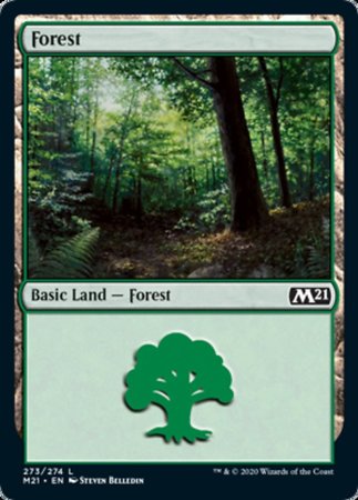 Forest (273) [Core Set 2021] | Cards and Coasters CA