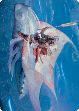 Sky-Blessed Samurai Art Card [Kamigawa: Neon Dynasty Art Series] | Cards and Coasters CA