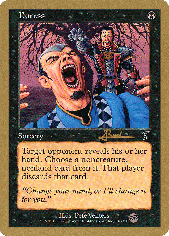 Duress (Antoine Ruel) (SB) [World Championship Decks 2001] | Cards and Coasters CA