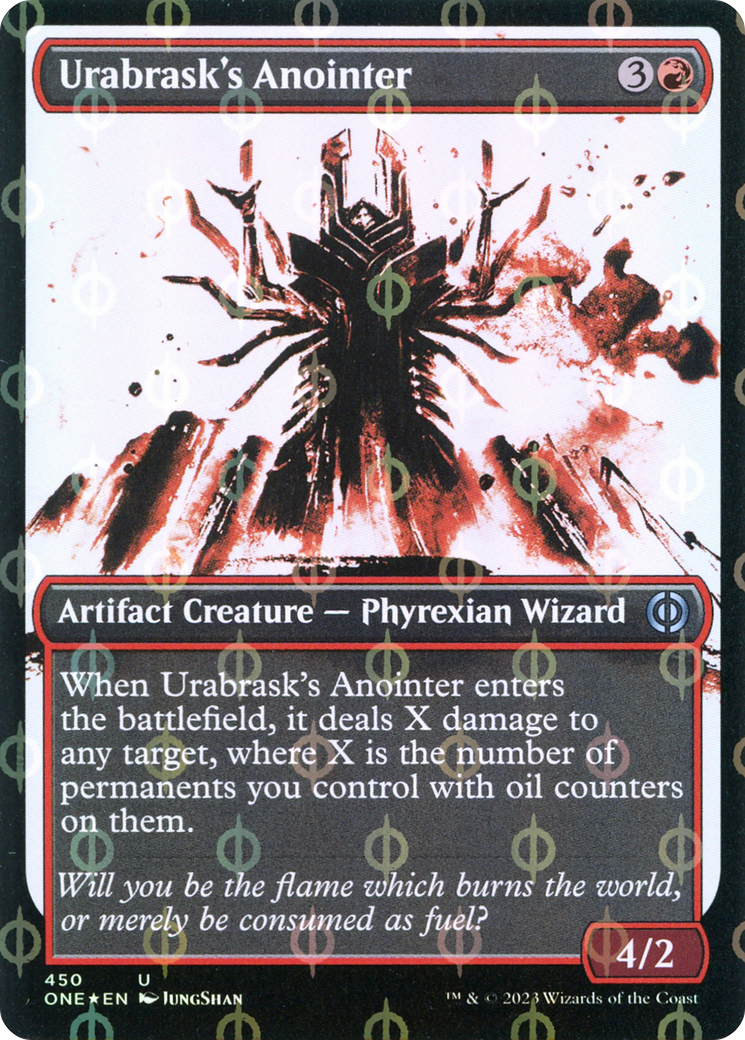 Urabrask's Anointer (Showcase Ichor Step-and-Compleat Foil) [Phyrexia: All Will Be One] | Cards and Coasters CA