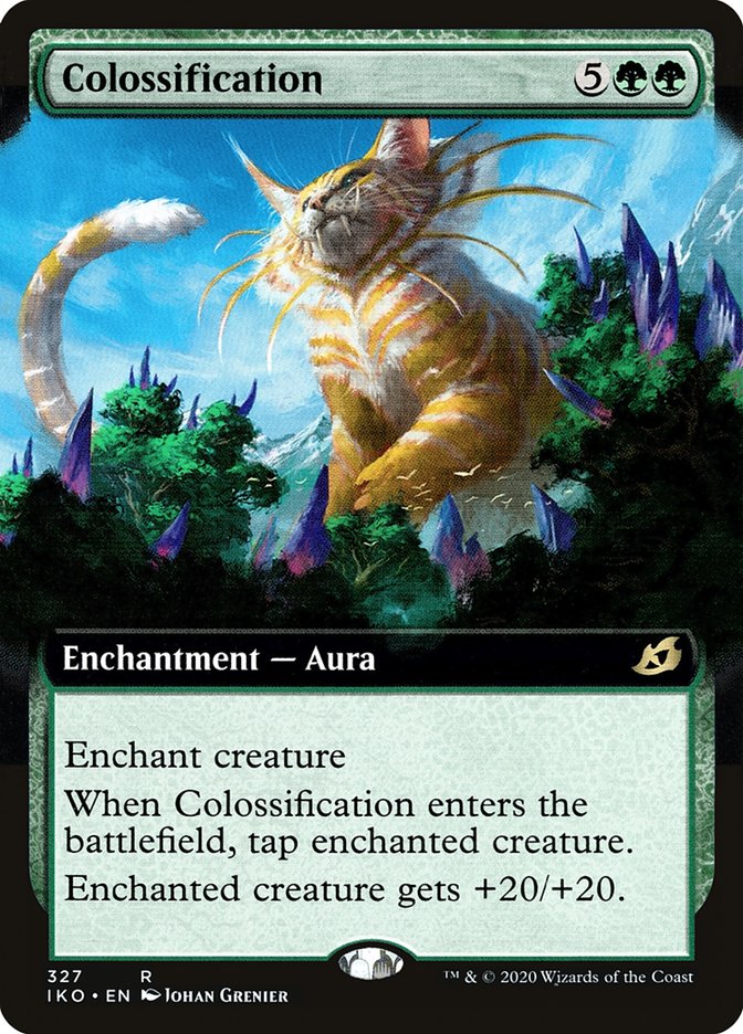 Colossification (Extended Art) [Ikoria: Lair of Behemoths] | Cards and Coasters CA