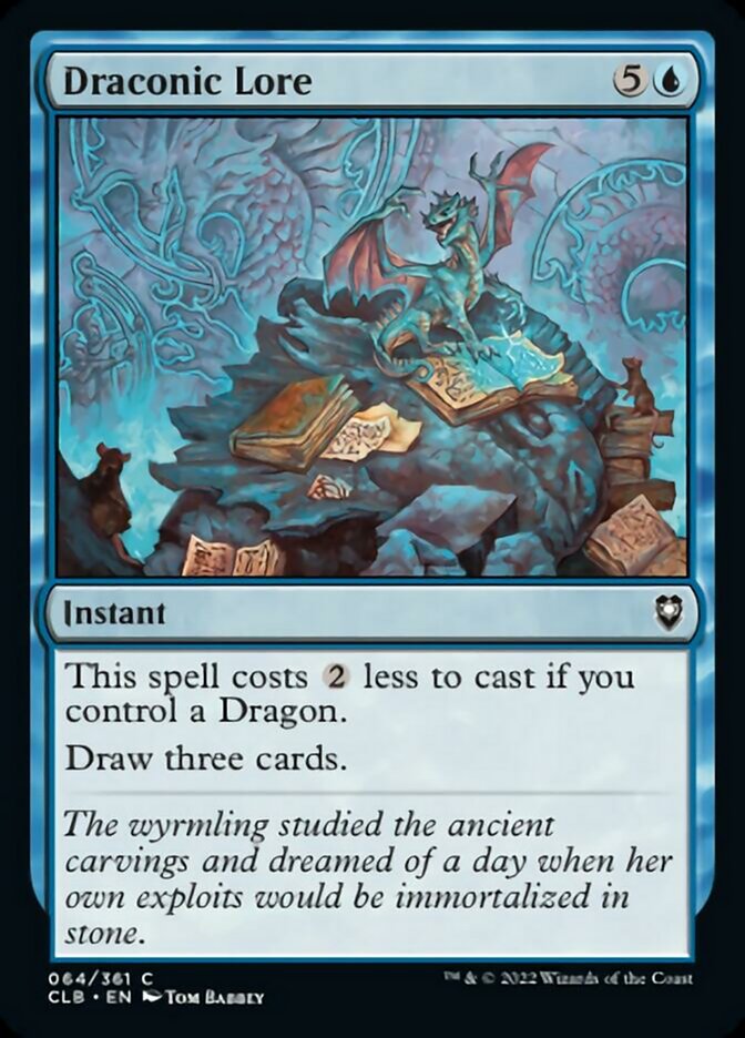 Draconic Lore [Commander Legends: Battle for Baldur's Gate] | Cards and Coasters CA