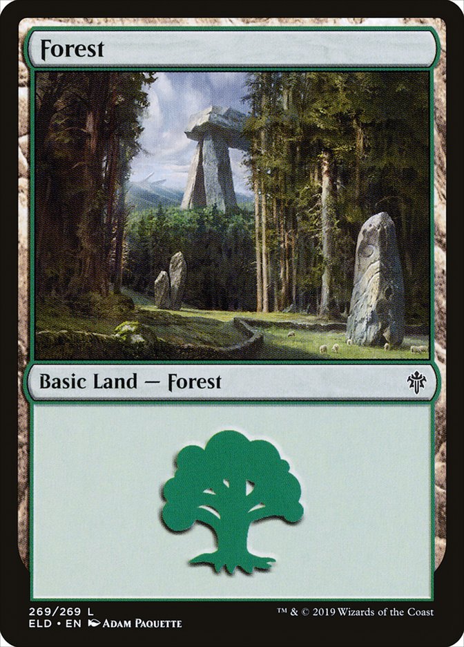 Forest (269) [Throne of Eldraine] | Cards and Coasters CA