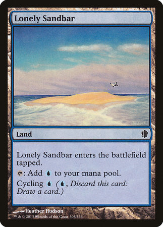 Lonely Sandbar [Commander 2013] | Cards and Coasters CA