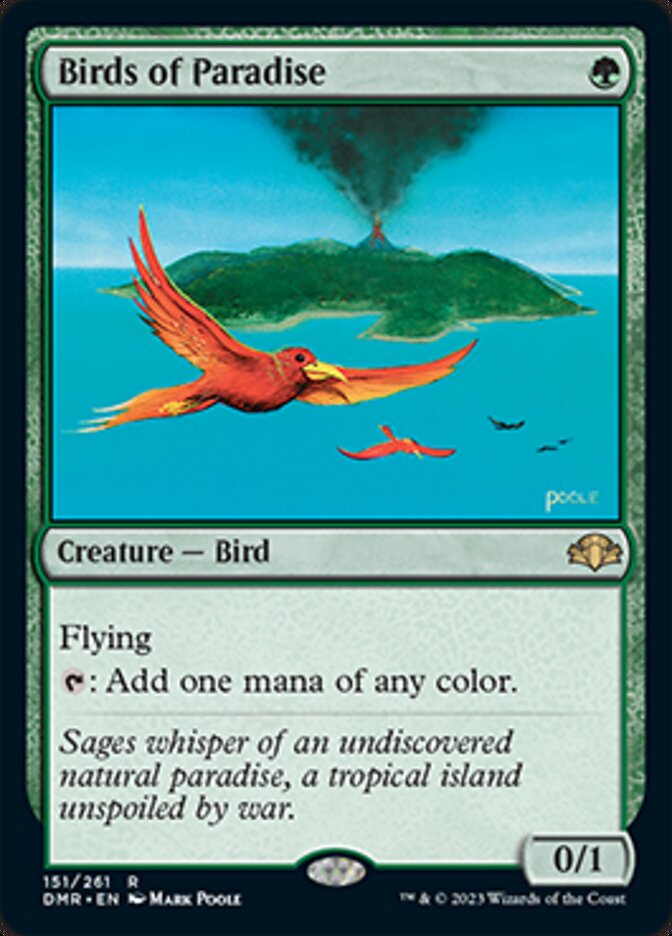 Birds of Paradise [Dominaria Remastered] | Cards and Coasters CA