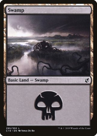 Swamp (295) [Commander 2019] | Cards and Coasters CA