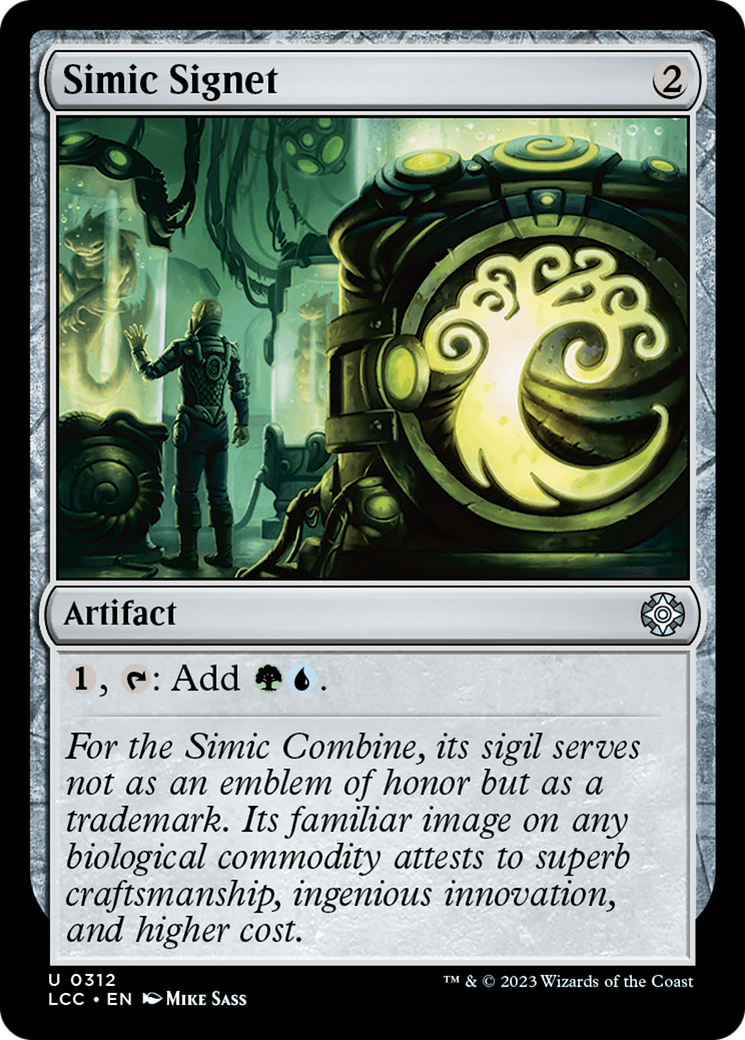 Simic Signet [The Lost Caverns of Ixalan Commander] | Cards and Coasters CA