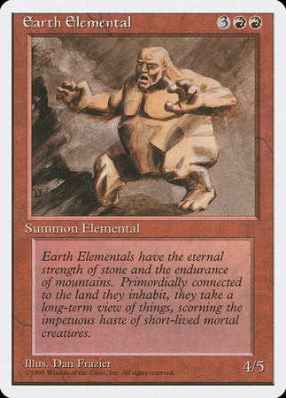 Earth Elemental [Fourth Edition] | Cards and Coasters CA