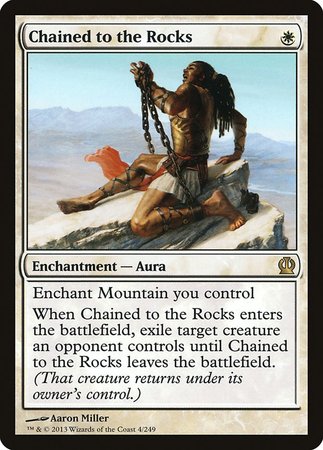 Chained to the Rocks [Theros] | Cards and Coasters CA