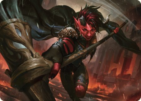 Karlach, Fury of Avernus Art Card (34) [Commander Legends: Battle for Baldur's Gate Art Series] | Cards and Coasters CA