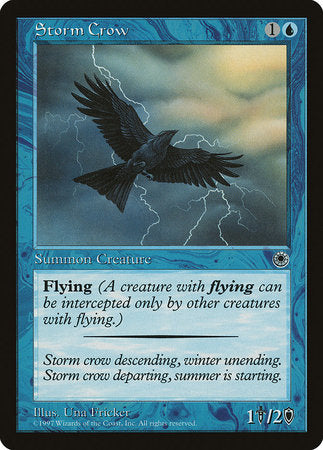 Storm Crow (Reminder Text) [Portal Demo Game] | Cards and Coasters CA