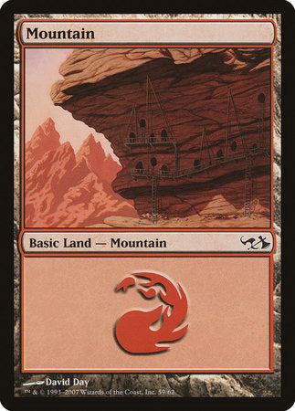 Mountain (59) [Duel Decks: Elves vs. Goblins] | Cards and Coasters CA