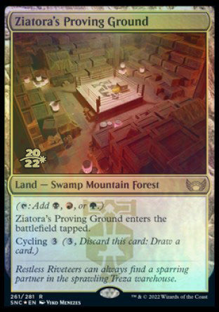 Ziatora's Proving Ground [Streets of New Capenna Prerelease Promos] | Cards and Coasters CA