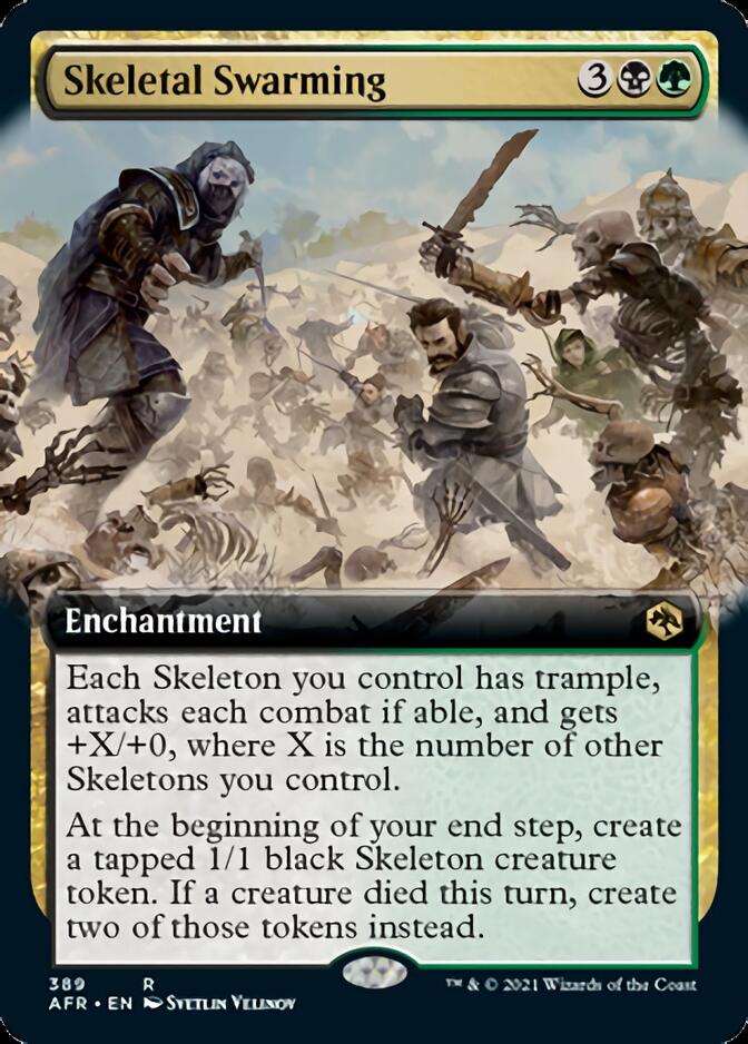 Skeletal Swarming (Extended) [Dungeons & Dragons: Adventures in the Forgotten Realms] | Cards and Coasters CA