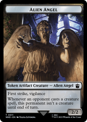 Alien Angel // Dinosaur Double-Sided Token [Doctor Who Tokens] | Cards and Coasters CA