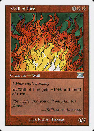 Wall of Fire [Classic Sixth Edition] | Cards and Coasters CA