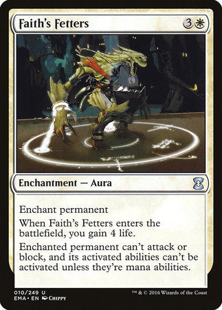 Faith's Fetters [Eternal Masters] | Cards and Coasters CA