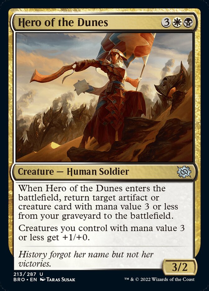 Hero of the Dunes [The Brothers' War] | Cards and Coasters CA