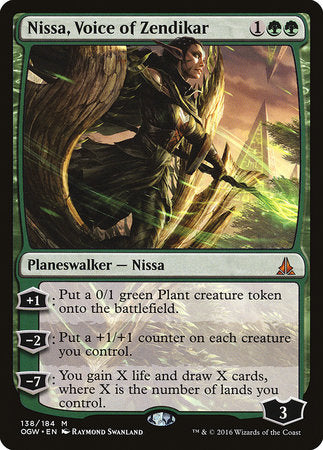 Nissa, Voice of Zendikar [Oath of the Gatewatch] | Cards and Coasters CA