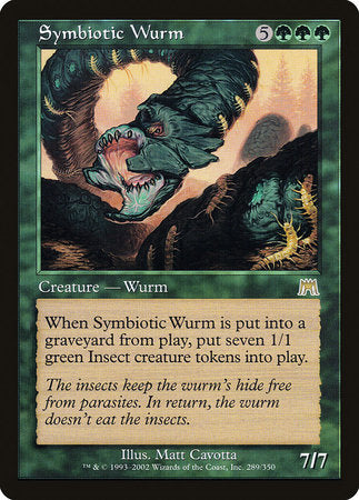 Symbiotic Wurm [Onslaught] | Cards and Coasters CA