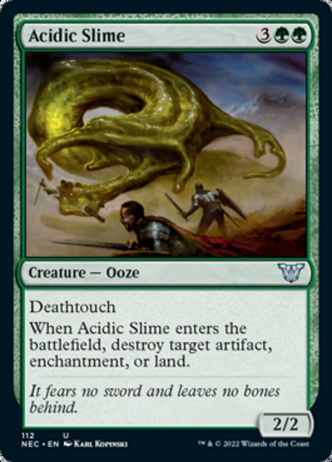 Acidic Slime [Kamigawa: Neon Dynasty Commander] | Cards and Coasters CA