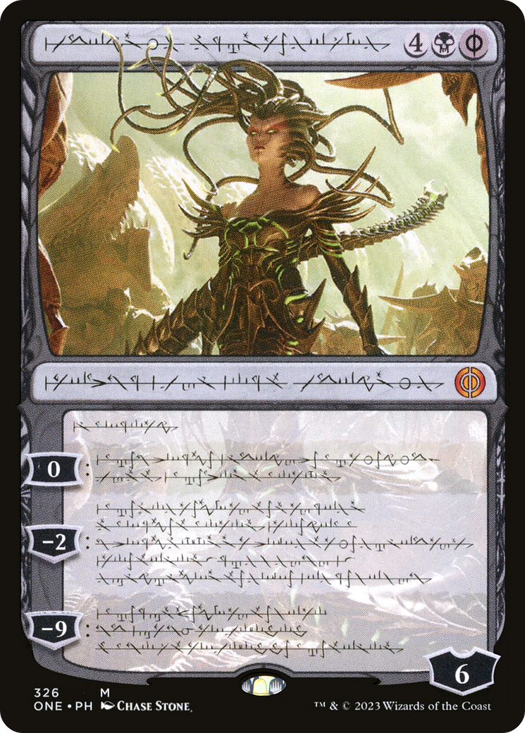 Vraska, Betrayal's Sting (Phyrexian) [Phyrexia: All Will Be One] | Cards and Coasters CA