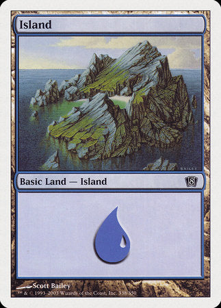 Island (338) [Eighth Edition] | Cards and Coasters CA