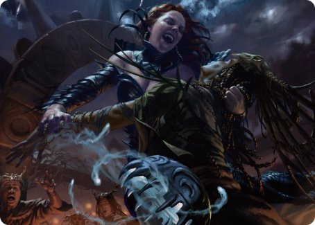 Olivia's Midnight Ambush Art Card [Innistrad: Midnight Hunt Art Series] | Cards and Coasters CA