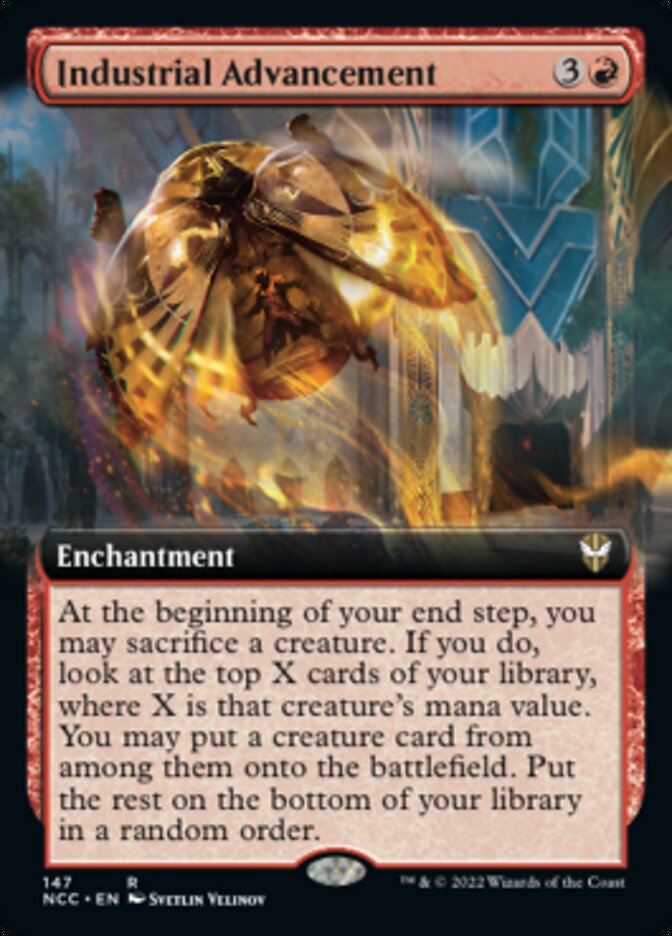 Industrial Advancement (Extended Art) [Streets of New Capenna Commander] | Cards and Coasters CA