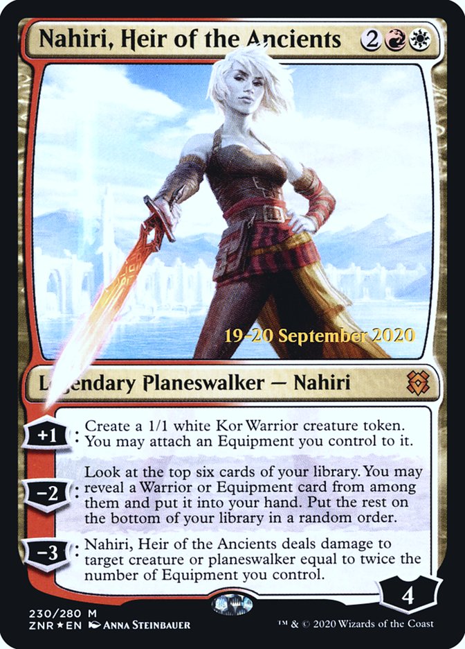 Nahiri, Heir of the Ancients  [Zendikar Rising Prerelease Promos] | Cards and Coasters CA