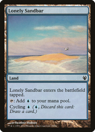 Lonely Sandbar [Duel Decks: Izzet vs. Golgari] | Cards and Coasters CA