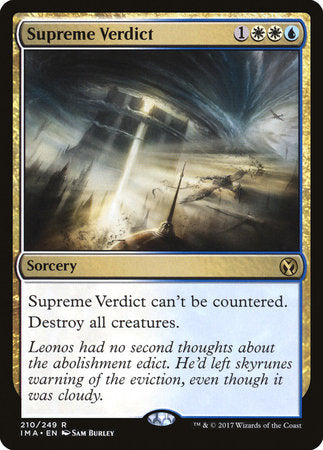 Supreme Verdict [Iconic Masters] | Cards and Coasters CA