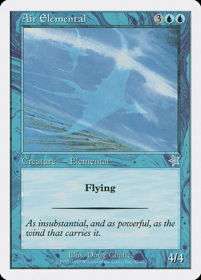 Air Elemental [Starter 1999] | Cards and Coasters CA