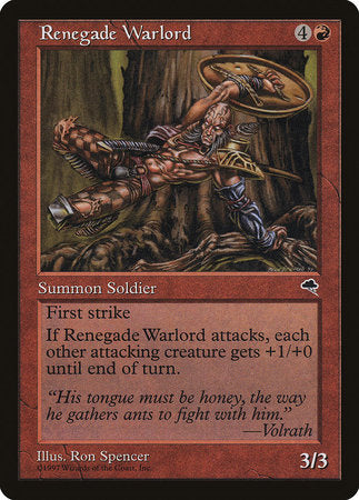 Renegade Warlord [Tempest] | Cards and Coasters CA