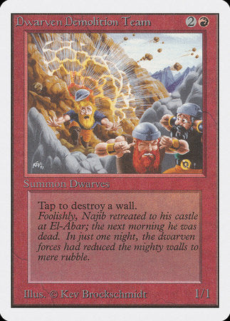 Dwarven Demolition Team [Unlimited Edition] | Cards and Coasters CA