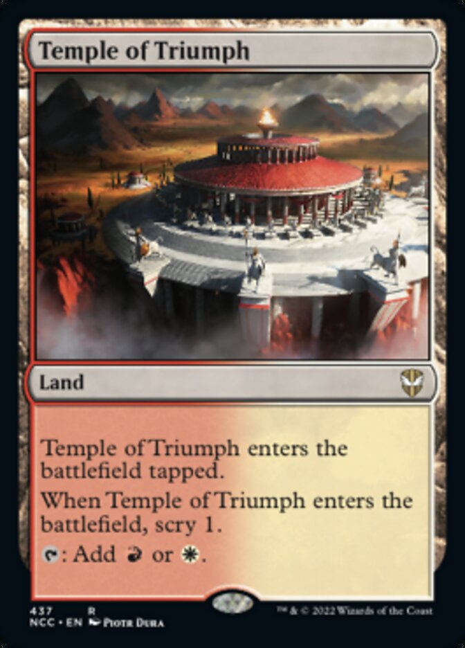 Temple of Triumph [Streets of New Capenna Commander] | Cards and Coasters CA