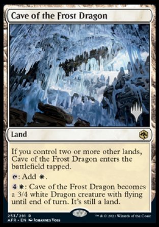 Cave of the Frost Dragon (Promo Pack) [Dungeons & Dragons: Adventures in the Forgotten Realms Promos] | Cards and Coasters CA