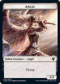 Angel // Elemental (010) Double-sided Token [Commander 2020 Tokens] | Cards and Coasters CA