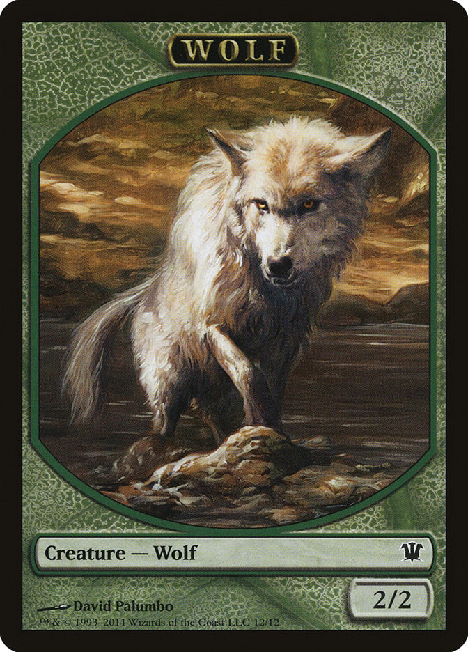 Wolf (12/12) [Innistrad Tokens] | Cards and Coasters CA