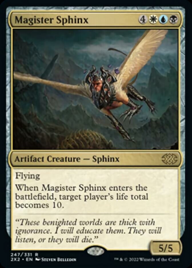 Magister Sphinx [Double Masters 2022] | Cards and Coasters CA