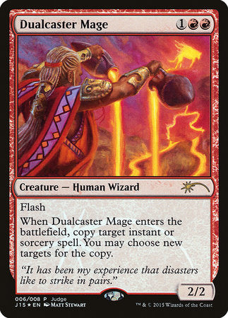 Dualcaster Mage [Judge Gift Cards 2015] | Cards and Coasters CA