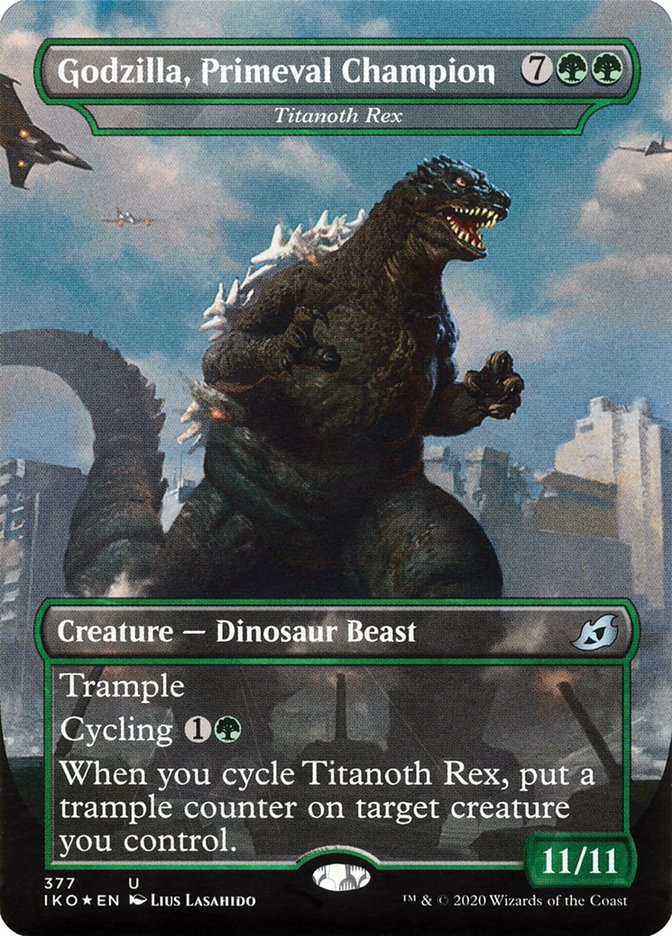 Titanoth Rex - Godzilla, Primeval Champion (Godzilla Series) [Ikoria: Lair of Behemoths] | Cards and Coasters CA
